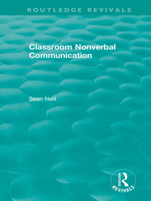 cover image of Classroom Nonverbal Communication